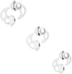 Earbud Replacement Tips Silicone Earbud Tips Compatible with Bose Quietcomfort and Sport Headphone Rubber Tips Ear Bud Covers 3 Pairs S M L Gray