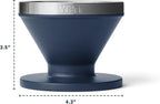 YETI Pour Over Coffee Maker Accessory Ramblers, Designed for Perfect Coffee Extraction Anywhere, Stainless Steel, fits any V60 Filter, Rescue Red