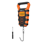 50Kg Hanging Scale with Ruler Digital Portable Fish Hook Electronic Weighting Luggage Scale LED Display Balance(WB)