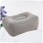 STOBOK Inflatable Footrest Adjustable Footrest Pillow Airplane Footrest Pillow Car Mats for Office Foot Rest Inflatable Footstool Outdoor Inflatable Foot Rest Wedge Shape Travel Pedal
