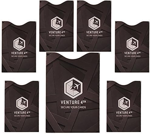 VENTURE 4TH RFID Money Belt for Travel with RFID Blocking Sleeves – Slim Hidden Travel Wallet & Passport Holder for Men & Women, Lightweight Anti-Theft Pouch to Protect Cash, Cards & Documents - Brown