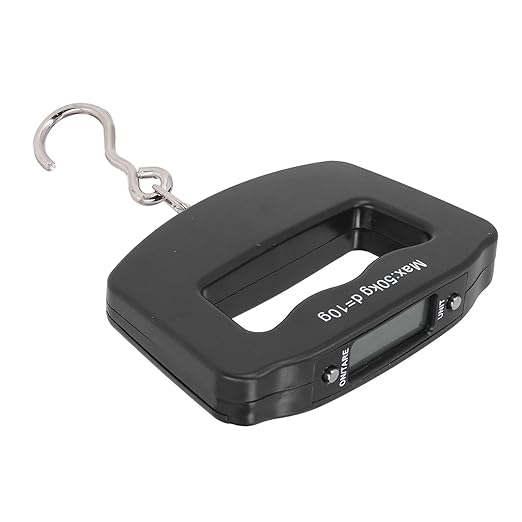 Jeanoko 50kg Digital Hanging Scales with LCD Display for Shopping and Fishing, ABS Material