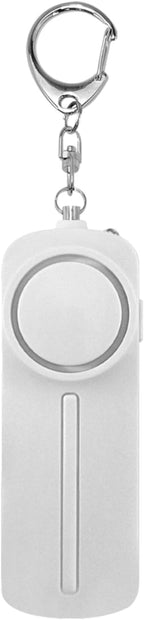Safesound Personal Alarm: Your 130dB Self-Defense Companion - Keychain Emergency LED Flashlight - Security and Protection for Women, Girls, Kids, and The Elderly (White, 1)