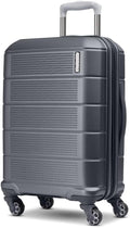 American Tourister Stratum 2.0 Carry-On Luggage, Expandable Hardshell Suitcase with Spinner Wheels, Ergonomic Handle Grip, Durable ABS Shell, Large Zipper Pulls, Max Capacity Interior - Charcoal