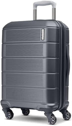 American Tourister Stratum 2.0 Carry-On Luggage, Expandable Hardshell Suitcase with Spinner Wheels, Ergonomic Handle Grip, Durable ABS Shell, Large Zipper Pulls, Max Capacity Interior - Charcoal