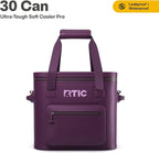 RTIC Ultra-Tough Soft Cooler Pro, Insulated, Waterproof, Leak Proof, Portable Floating Bag for Beverage, Drink, Lunch, Outdoor, Beach, Car, Camping, Picnic, Fishing, Boat