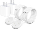 2 Pack Wall Fast Charger for Google Pixel Watch 3, Google Pixel 2 Smart Watch Charger Replacement Charging Cord Adapter Magnetic Google Pixel Smartwatch USB-C Fast Charging Cable Accessories White