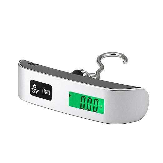 Luggage Weight Scale, 6pcs 110lb/50kg Portable Digital Scale LCD Display Electronic Hook Scale Luggage Hanging Suitcase Travel Baggage Weight Balance Tool,for Travel