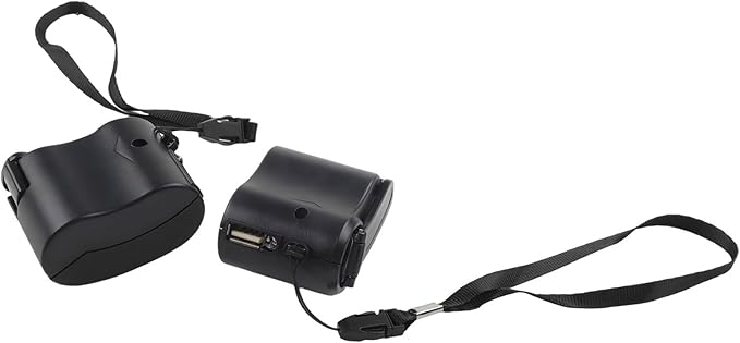 FABULETTA Manual Hand Crank Usb for CHARGER Generator, Portable Power Bank For Mobile Phones And Digital Devices, Compact Dynamo With Led Light For Travel, Camping