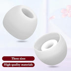 15 Pairs Silicone Ear Bud Replacement Pieces Earbuds Ear Tips Replacement Ear Bud Covers S/M/L Sizes Ear Gels Soft Earphones Earbuds White Ear Cushion Ear Bud Tips Replacement Kit