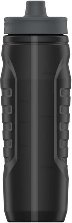 Under Armour Squeeze Water Bottles, 32 oz Water Bottles, Sideline Sports Water Bottle with Quick-Shot Lid, Quick & Easy Hydration, Gym Water Bottles, Squeeze Bottle, 1 32oz Bottle