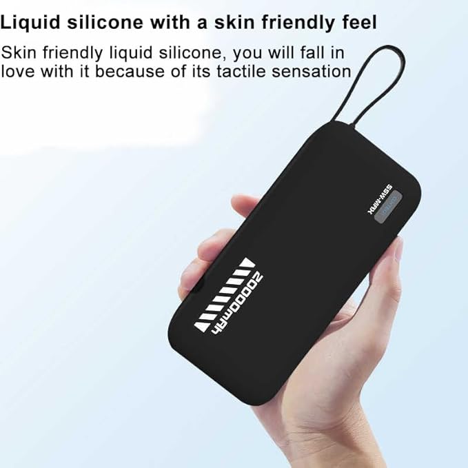 Case for CUKTECH CP25 20000mah 55W, Power Bank Shockproof Silicone Case, Dustproof Protective Soft Cover (Gray)