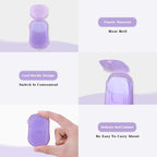 Bamsod 12 Boxes (240 Sheets) Mini Hand Soap Sheets Soap Paper Sheets Portable Disposable Travel Scented Bath Slice Sheet Foaming Paper Soap Confetti Slide Flakes for Travel and Outdoor