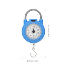 Healeved Mini Digital Hanging Scale with Hook, Portable Electronic Luggage and Fishing Scale, High Accuracy Handheld Spring Balance for Travel and Home Use, Blue