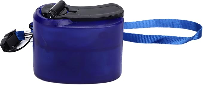 Hand Crank USB Phone Charger for Outdoor Activities - Portable Emergency Manual Charger (Blue)