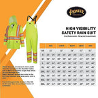 Pioneer Hi Vis Lightweight Waterproof Safety Rain Suit - Reflective Work Rain Gear for Men and Women