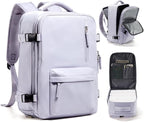 Travel Backpack Women,Carry On Backpack Flight Approved 18x14x8 inches Bag Spirit Airlines Personal ltem,College Sports Hiking Rucksack Waterproof Casual Daypack Laptop Blackpack Men Taro Purple