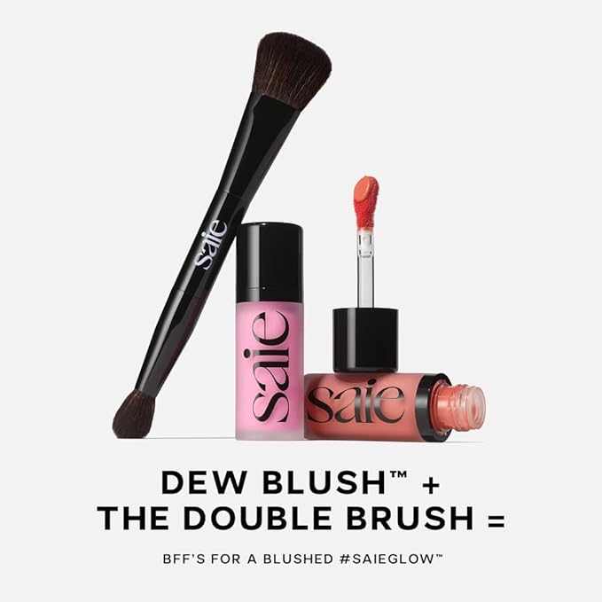 Saie Dew Liquid Blush for Cheeks Trio - Hydrating Cream Blush Stick Set with a Blendable + Buildable Formula - Skincare Infused Dewy Face Blushes for a Natural Flush - Baby, Sweetie, & Spicy (3 Count)