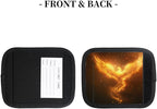 Abstract Animal Fire 2 Pack Luggage Handle Wrap Set of Neoprene Luggage Tags for Suitcases Bag Strap Wrap Cover Travel Airplane Accessories Covers Markers Sleeve Grips Identifiers Cruise