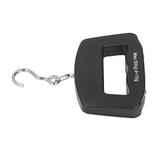 Jeanoko 50kg Digital Hanging Scales with LCD Display for Shopping and Fishing, ABS Material