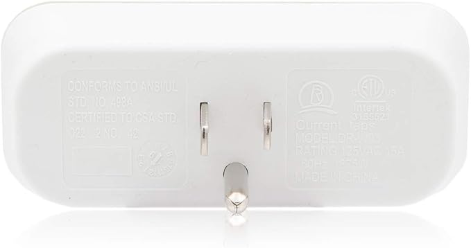 Maxxima 3 Grounded Multi Outlet Adapter Wall Plug - Outlet Extender Wall Tap, Turns 1 Outlet into 3, Indoor 3 Way Plug Splitter - White - 4 Pack
