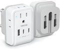 1 Pack South Africa Plug Adapter, VINTAR Foldable Type M Power Adaptor with 4 AC Outlets 3 USB Ports(2 USB C), Travel Essentials for US to Bhutan Namibia Nepal Malaysi
