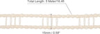 uxcell Portable Clothesline, 16.4ft Nylon Windproof Non-Slip Washing Line Rope for Courtyard Outdoor Travel Camping Laundry Drying, Beige