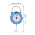 Generic 2pcs Portable Spring Hand Luggage Scale with Hook High Precision Electronic Weighing Scale for Travel Suitcases Compact for Home and Outdoor Use