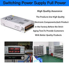 50A 600W 12V DC Power Supply, Universal Regulated Switching AC 110V/220V to DC Converter (SMPS) Transformer Driver Adapter for LED Strip Lights, CCTV Camera System, 3D Printer, Radio, Computer Project