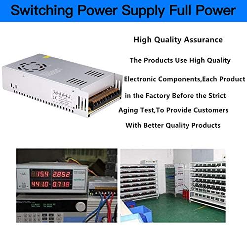 30A 360W 12V DC Power Supply, Universal Regulated Switching AC 110V/220V to DC Converter (SMPS) Transformer Driver Adapter for LED Strip Lights, CCTV Camera System, 3D Printer, Radio, Computer Project