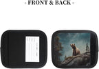 Animal Bear Tree 2 Pack Luggage Handle Wrap Set of Neoprene Luggage Tags for Suitcases Bag Strap Wrap Cover Travel Airplane Accessories Covers Markers Sleeve Grips Identifiers Cruise