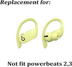 Replacement Eartips Silicone Earbuds Buds Set for Powerbeats Pro Beats Wireless Earphone Headphones,4 Pair (Yellow)