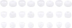 12 Pairs Silicone Replacement Earbud Ear Buds Tips Compatible with 3.8mm to 5.5mm Nozzle Earbuds Earphones, S/M/L White