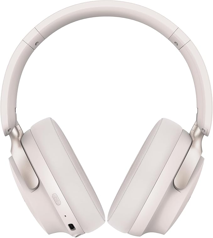 B8 Bluetooth Headphones Over Ear, 6 EQ Music Modes and 50H Playtime Deep Bass Wireless Headphones with Mic, Lightweight Folding HiFi Stereo Headset for iPad/Travel/Tablet/PC/Home Grey