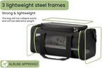 Black Expandable Pet Carrier for Cats/Dogs - Airline Approved, 2-Side & Height Extendable Design - Soft Sided Travel Bag(Black)