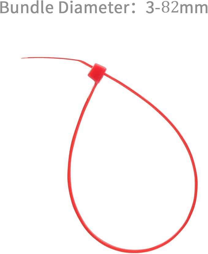XINGO 1000 PCS Red Zip Ties 12 Inch, 60 LBS Tensile Strength, Self-Locking Nylon Plastic Nylon PA66 Wire Ties for Indoor and Outdoor Use