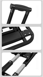 Flat Bed carts with Wheels Foldable Cargo Trolley Folding Transporter Household Flatbed Trolley Portable Luggage Express Trolley Small Trailer Trolley Heavy - Duty trolleyflatbed Truck(Black