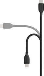 Amazon Basics 2-Pack USB-C to USB-A 2.0 Fast Charging Cable, 480Mbps Speed, USB-IF Certified, Sturdy, for Apple iPhone 16/15, iPad, Samsung Galaxy, Tablets, Laptops, 1.8 m, Black