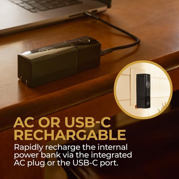 Halo 5000AC Power Bank with Foldable AC Plug Cardinal RED