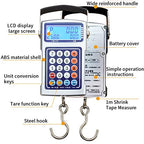 Portable Digital Hanging Scale 50kg/10g - Lightweight, Accurate, Easy-to-Use - Ideal for Shipping, Groceries, Home, Travel, and Luggage - Compact Design for Convenience