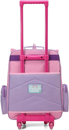 VASCHY Rolling Luggage for Kids, Cute Travel Carry on Suitcase for Girls/Toddlers/Children with Wheels 18inch Unicorn