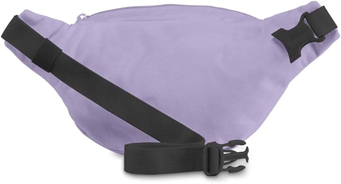JanSport Fifth Avenue Fanny Pack Crossbody Bags for Women, Men - Stylish, Durable Waist Bag with Adjustable Belt, Main Zippered Pocket, Quick Stash Pocket - Travel Essentials - Black