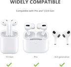 Ear Hooks Compatible with AirPods Pro 2nd Generation and AirPods Pro [Multi-Dimensional Adjustable] Accessories Compatible with Apple AirPods 3 2 1 Gen(Transparent)