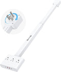 Electrical Outlet Extender Stick-360° Rotating Wall Outlet, Features 3 AC Outlets, 2 USB-A & 2 USB-C, Extends 16"-26", Extendable for Hard-to-Reach Outlets Behind Couches, Nightstands, Desks, and More
