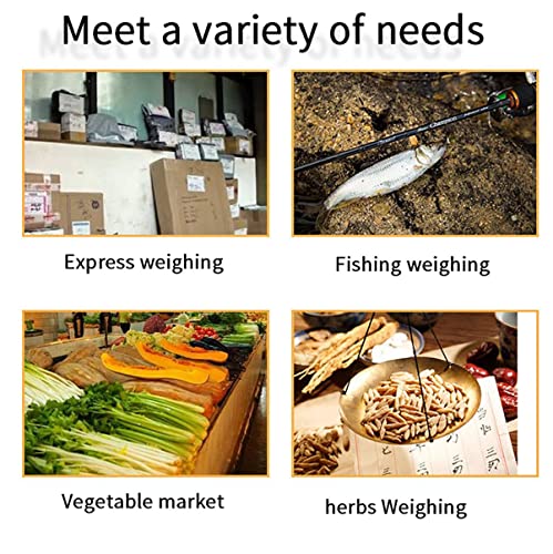 Portable Digital Hanging Scale 50kg/10g - Lightweight, Accurate, Easy-to-Use - Ideal for Shipping, Groceries, Home, Travel, and Luggage - Compact Design for Convenience