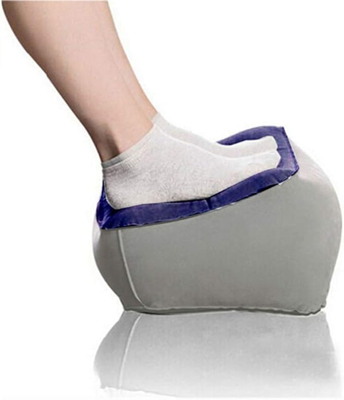 BESPORTBLE 2PCS Inflatable Feet Rest Pillow Cushion Leg Rest Support Pillow for Travel Office Car Camping Airplane Foot Massage Stool Relax Cushion