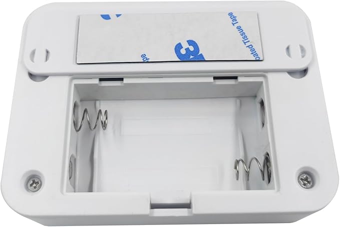 Battery Operated Phone Charger Emergency Hold on Wall USB Battery Powered Power Bank Portable 2 AA Batteries Powered Outlet (White)