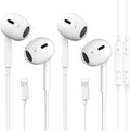 2 Packs for iPhone Headphones Wired Earbuds/Earphones with Built-in Microphone & Volume Control HiFi Stereo Nosie Reduction Compatible for iPhone 14 13 12 11 Pro Max XS XR X 8 7 6, Support All iOS