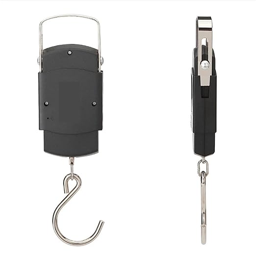 Luggage Weight Scale, 10pcs 55kg/10g Electronic Digital Scale Hanging Hook Fishing Travel Precision Luggage Weight Scale Balance Scales,for Travel