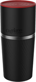 Cafflano Klassic : All-in-1, Drip Kettle+Grinder+Permanent Stainless Filter Dripper+Double-wall Tumbler, Pourover, Coffee Maker for Camping & Travel